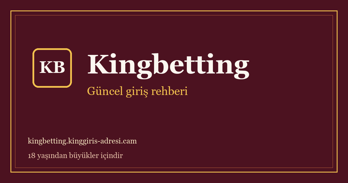 Cover image of the Kingbetting login guide